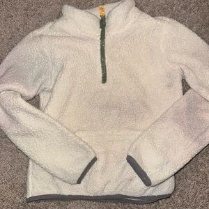 White Fleece Sweater